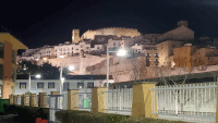 Večerni pogled na grad Peniscola