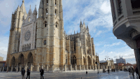 Katedrala Cathedral de Leon v mestu Leon